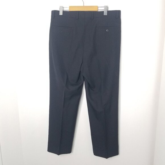 Joseph & Feiss Black Men Wool Blend Slacks Pants Business Casual Pokcets Size 36 - Picture 5 of 10